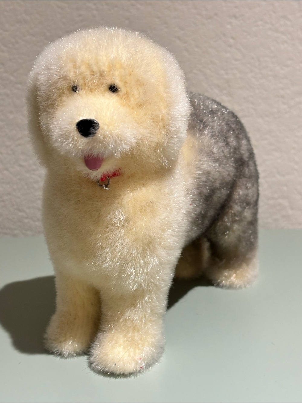 American Girl Plush Dog Stuffed Animal Cream and Gray